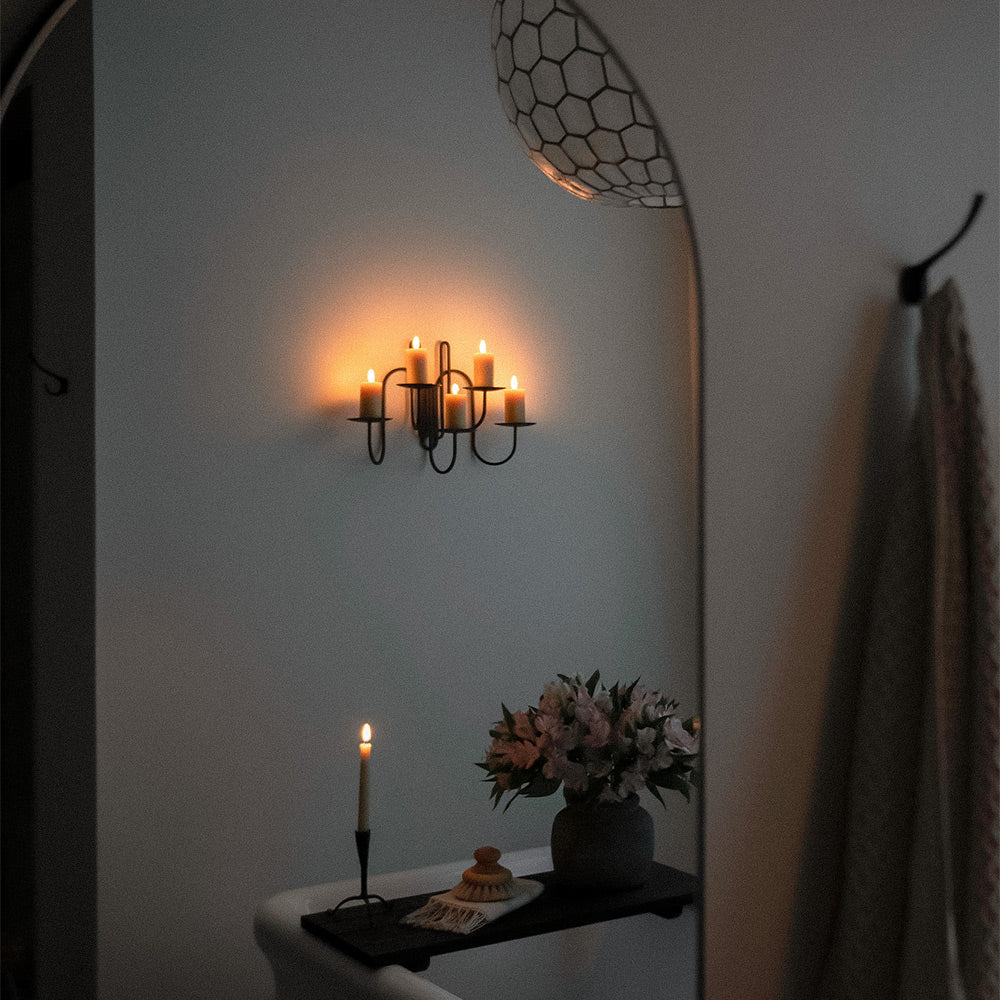Hand Forged Iron Candle Holder - Five Arm – roaniris.co