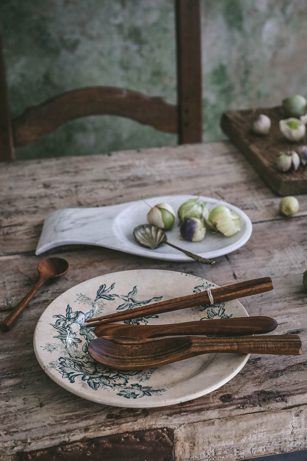 Acacia Wooden Oval Spoon Set