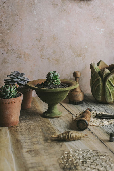 Aged Terracotta Fruit Bowl Planter
