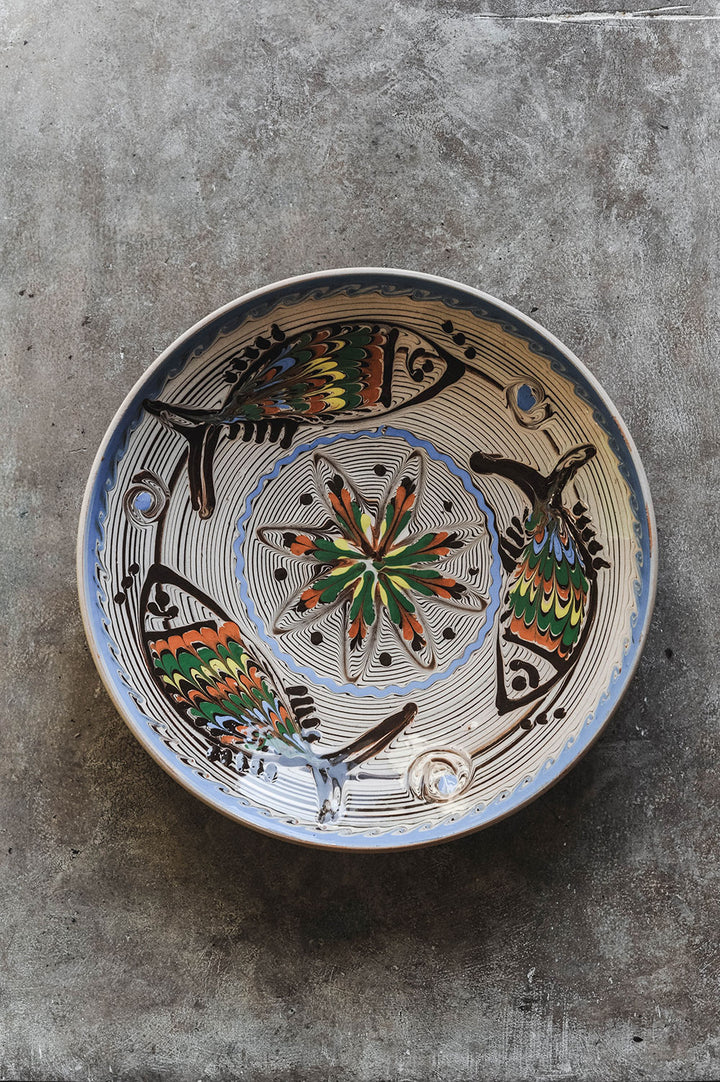 Hand-painted Artisan Fish Plate – roaniris.co