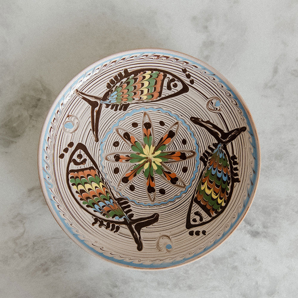 Hand-painted Artisan Fish Plate – roaniris.co