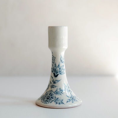 Hand-painted Artisan Candlestick