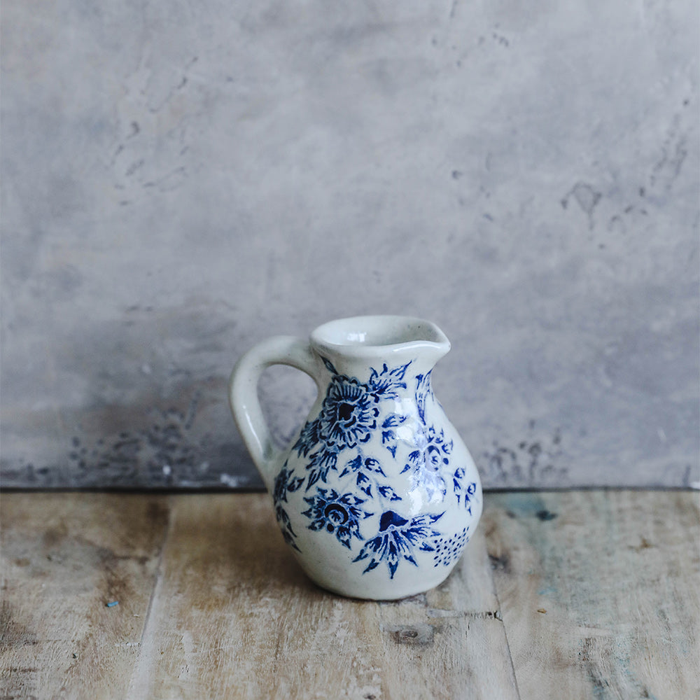 Hand-painted Petite Artisan Pitcher