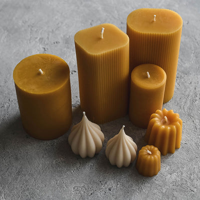 Beeswax Kiss Candle Set - Vanilla