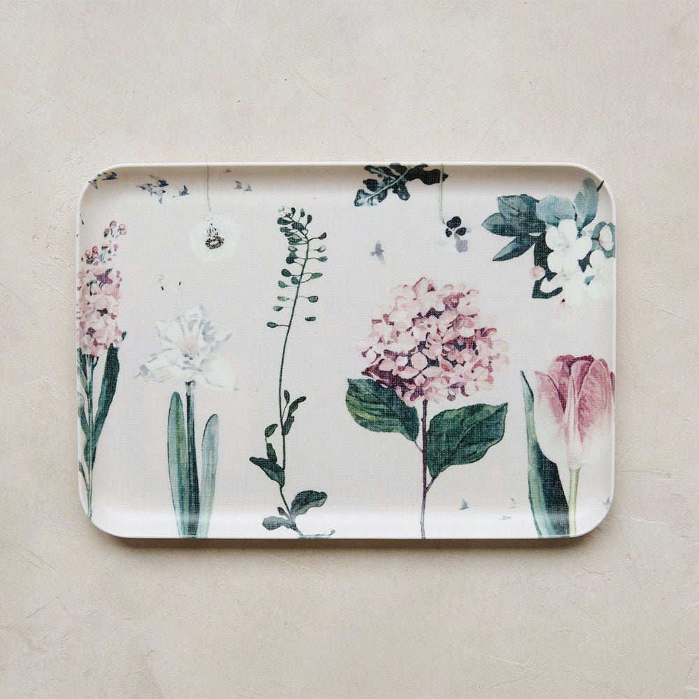 Linen Coated Botanical Tray
