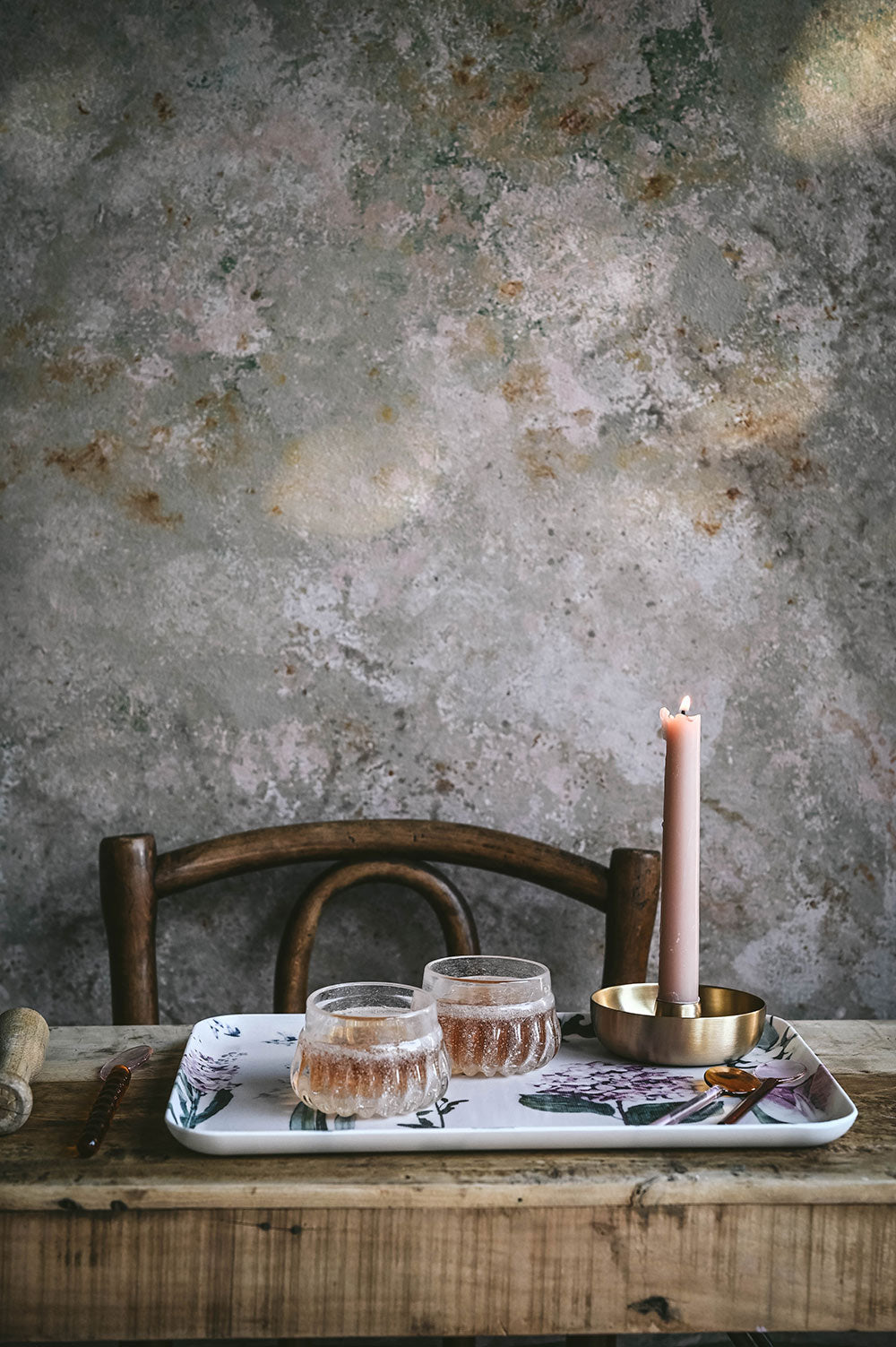 Linen Coated Botanical Tray