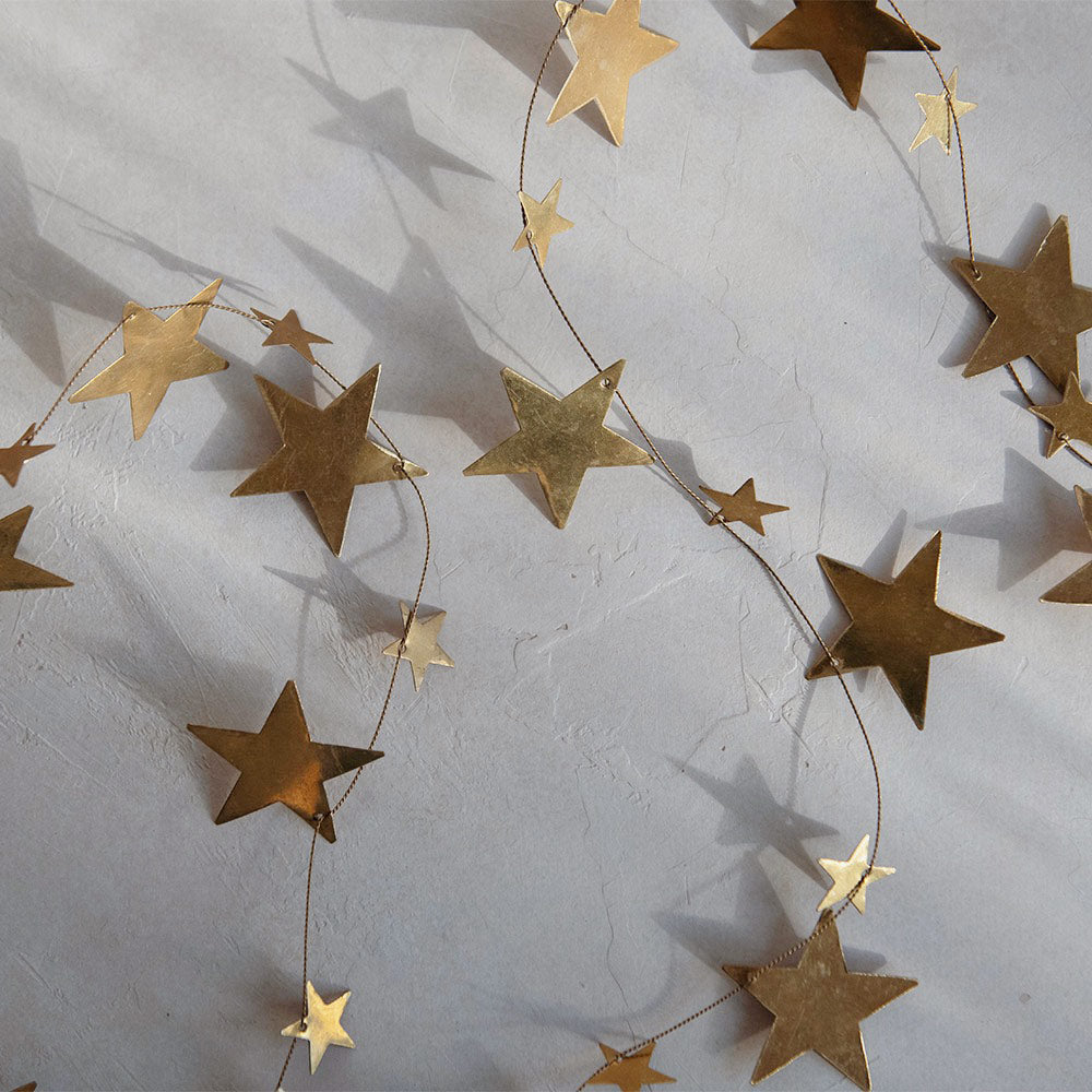 Brass Star Garland