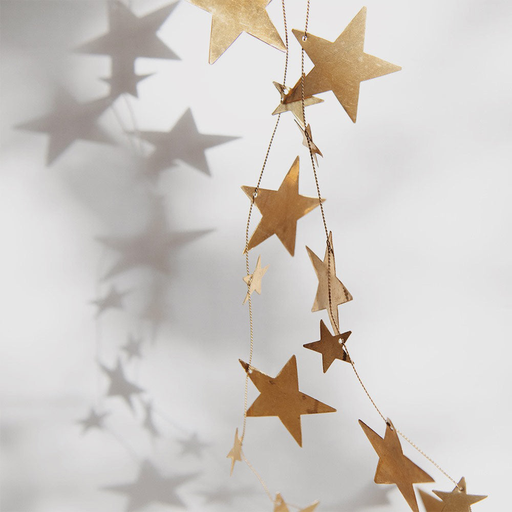 Brass Star Garland