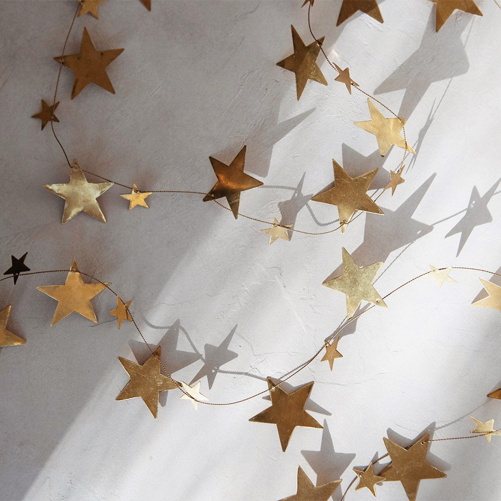 Brass Star Garland