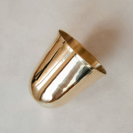 Opal Vessel Vase - Polished Nickel