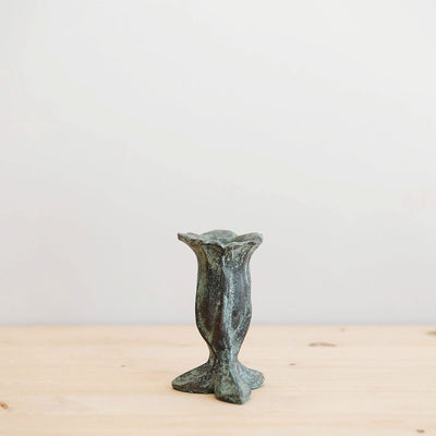 Cast Bronze Campanula Candle Holder