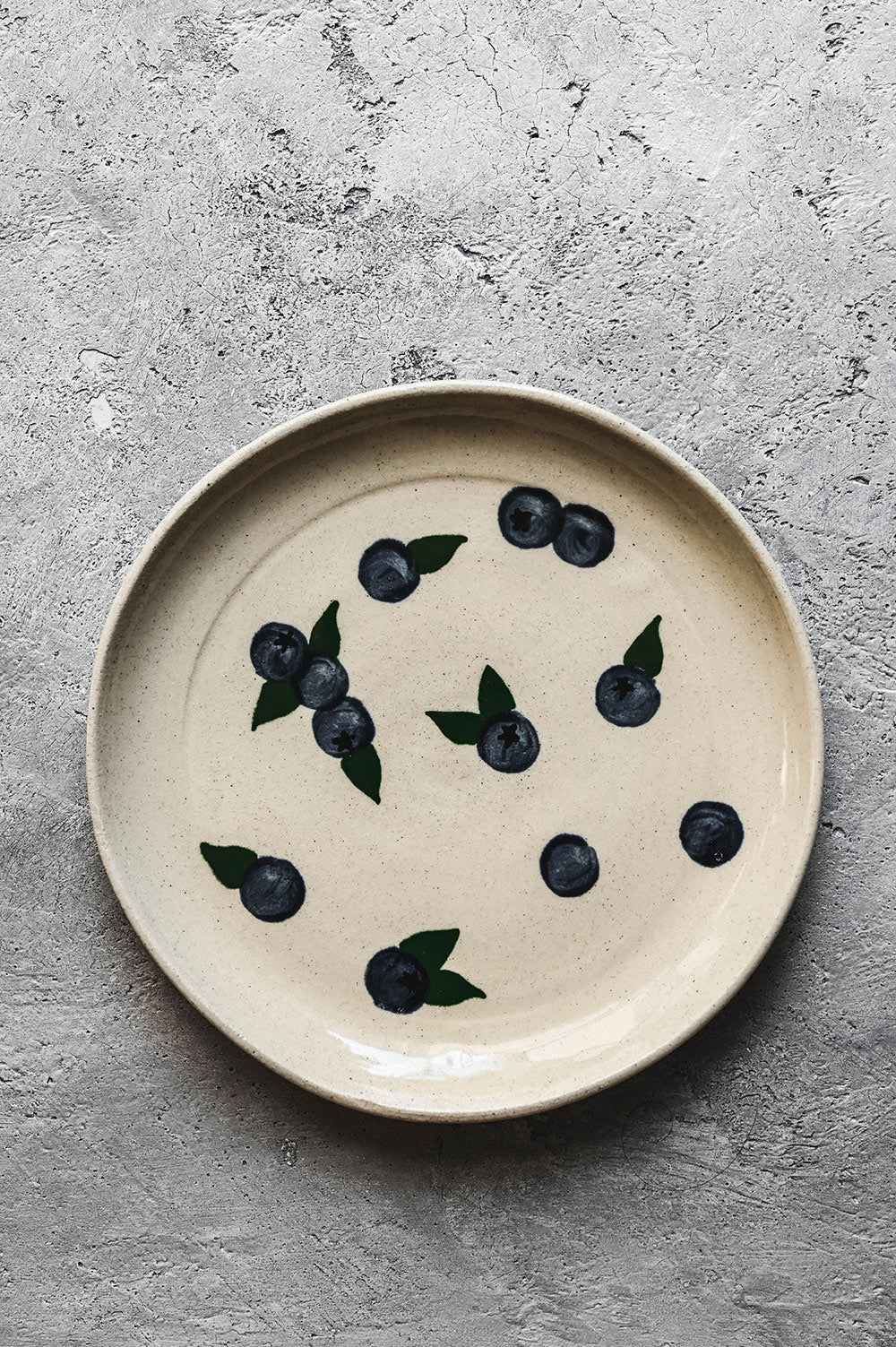 Ceramic Blueberry Plate