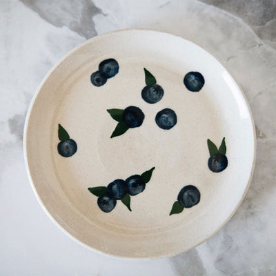 Ceramic Blueberry Plate