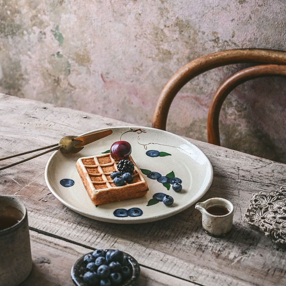 Ceramic Blueberry Plate