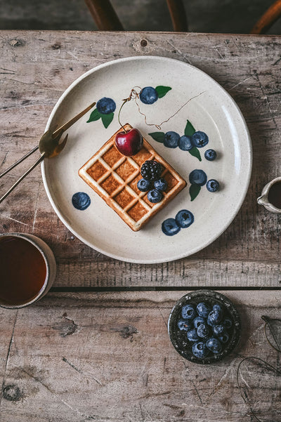 Ceramic Blueberry Plate