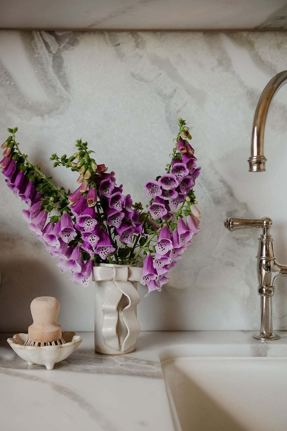 Small Ceramic Bow Vase