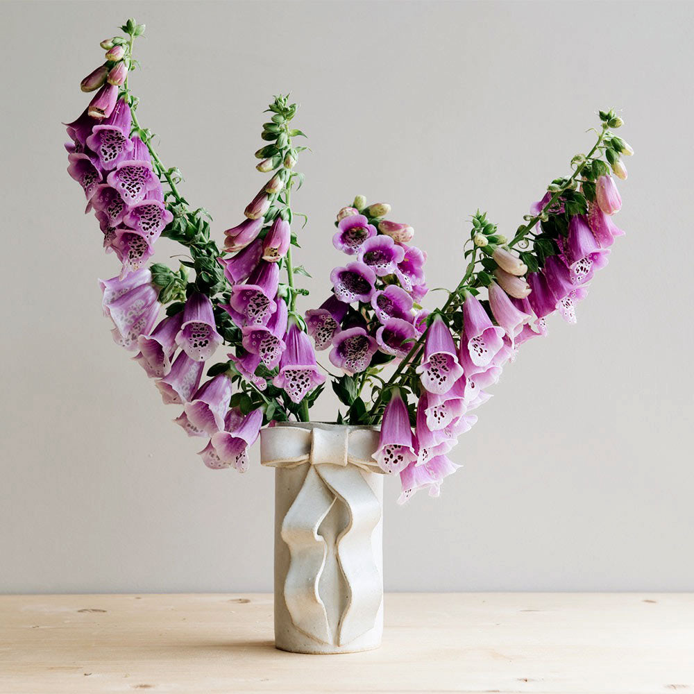 Small Ceramic Bow Vase
