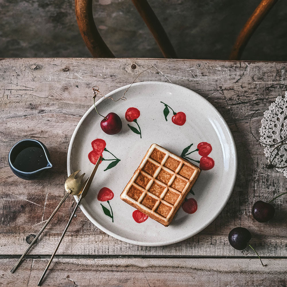 Ceramic Cherry Plate