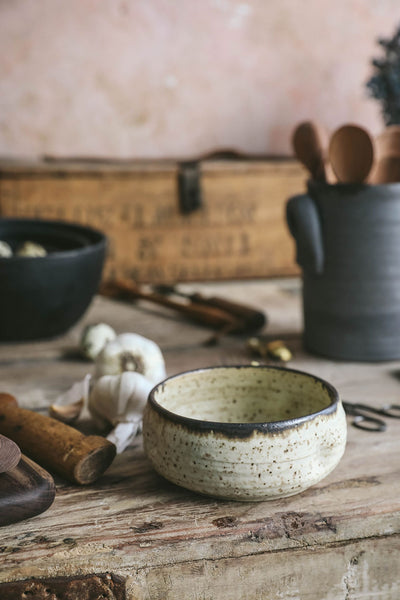 Ceramic Garlic Grater Bowl