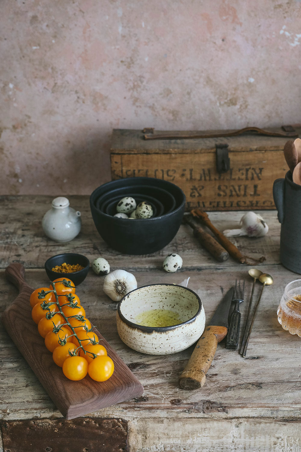 Ceramic Garlic Grater Bowl