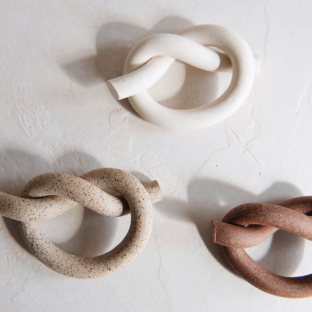 Ceramic Napkin Ring Knot