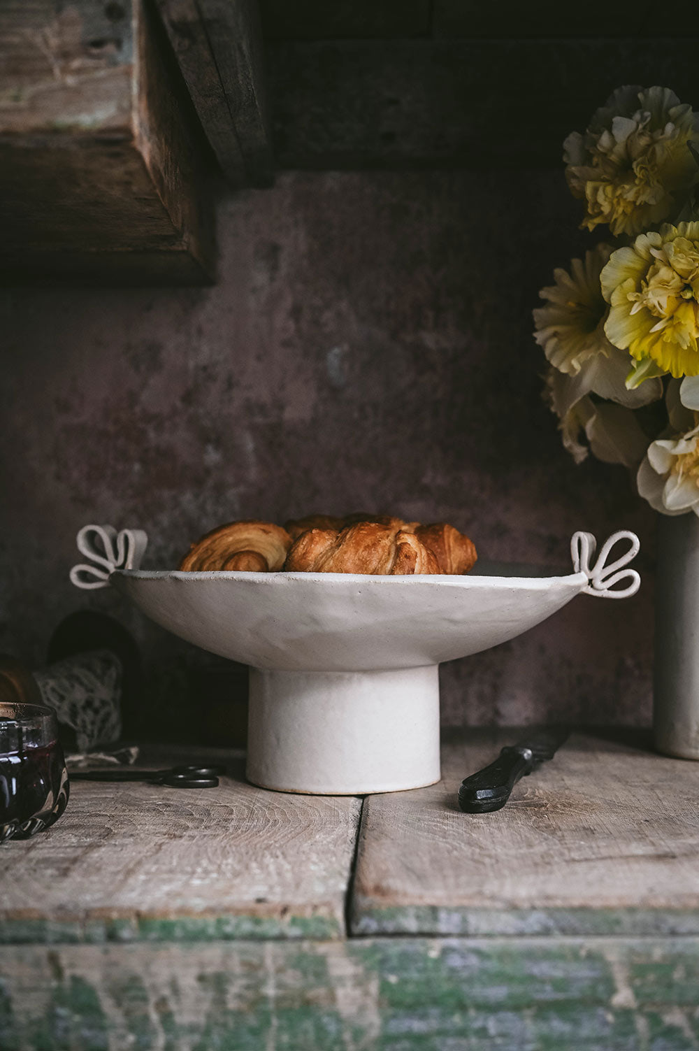 Ceramic Pedestal Bowl