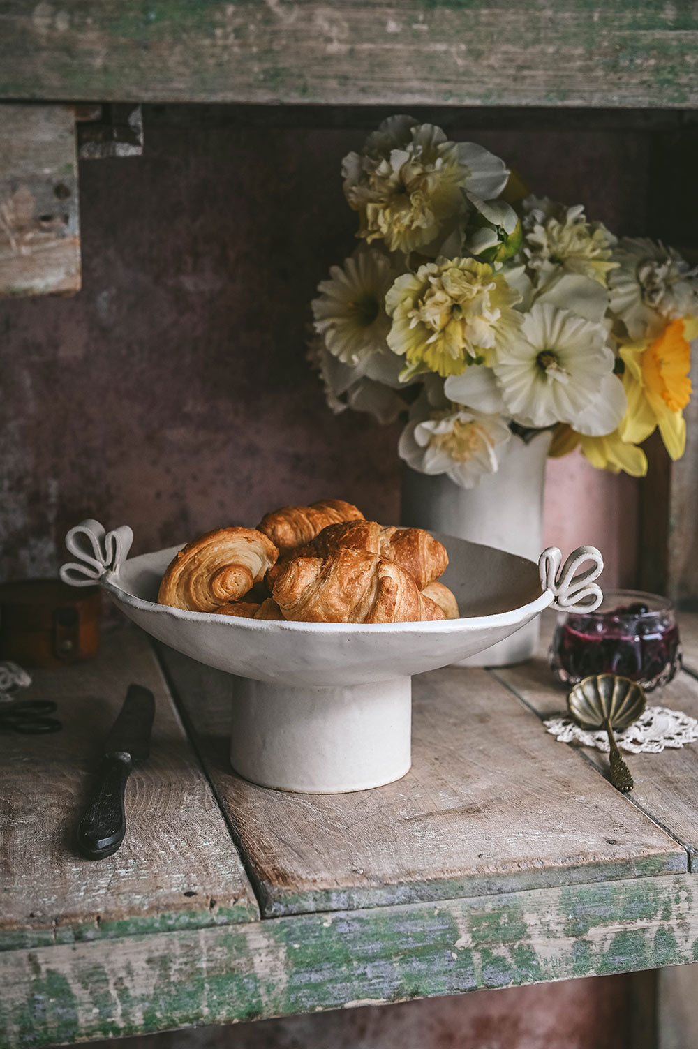 Ceramic Pedestal Bowl