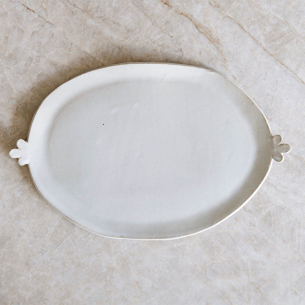 Petal Edge Ceramic Tray