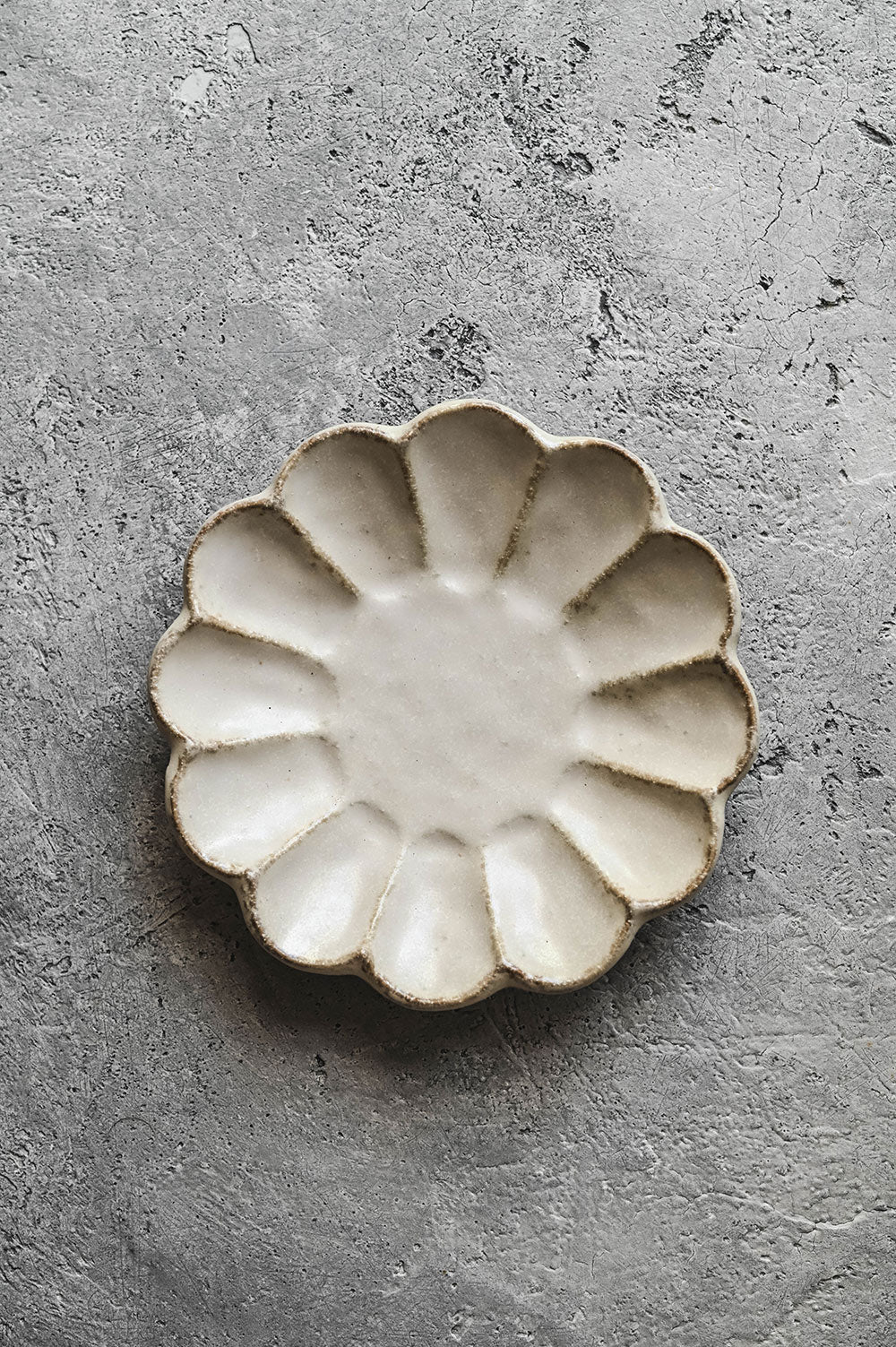 Small Ceramic Petal Plate