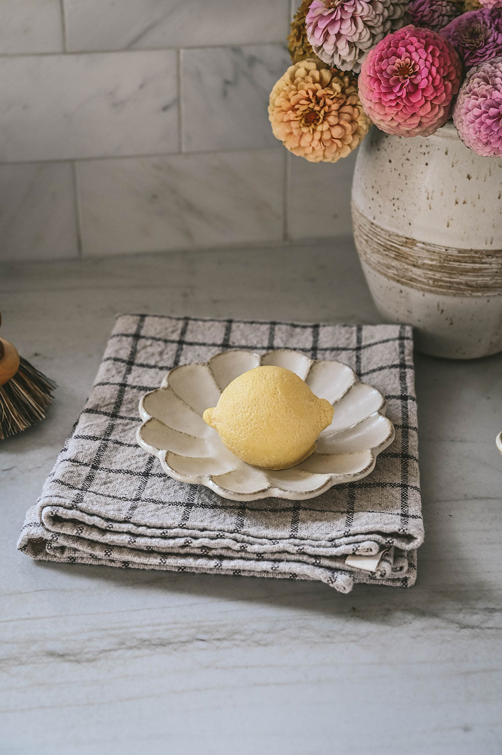 Small Ceramic Petal Plate