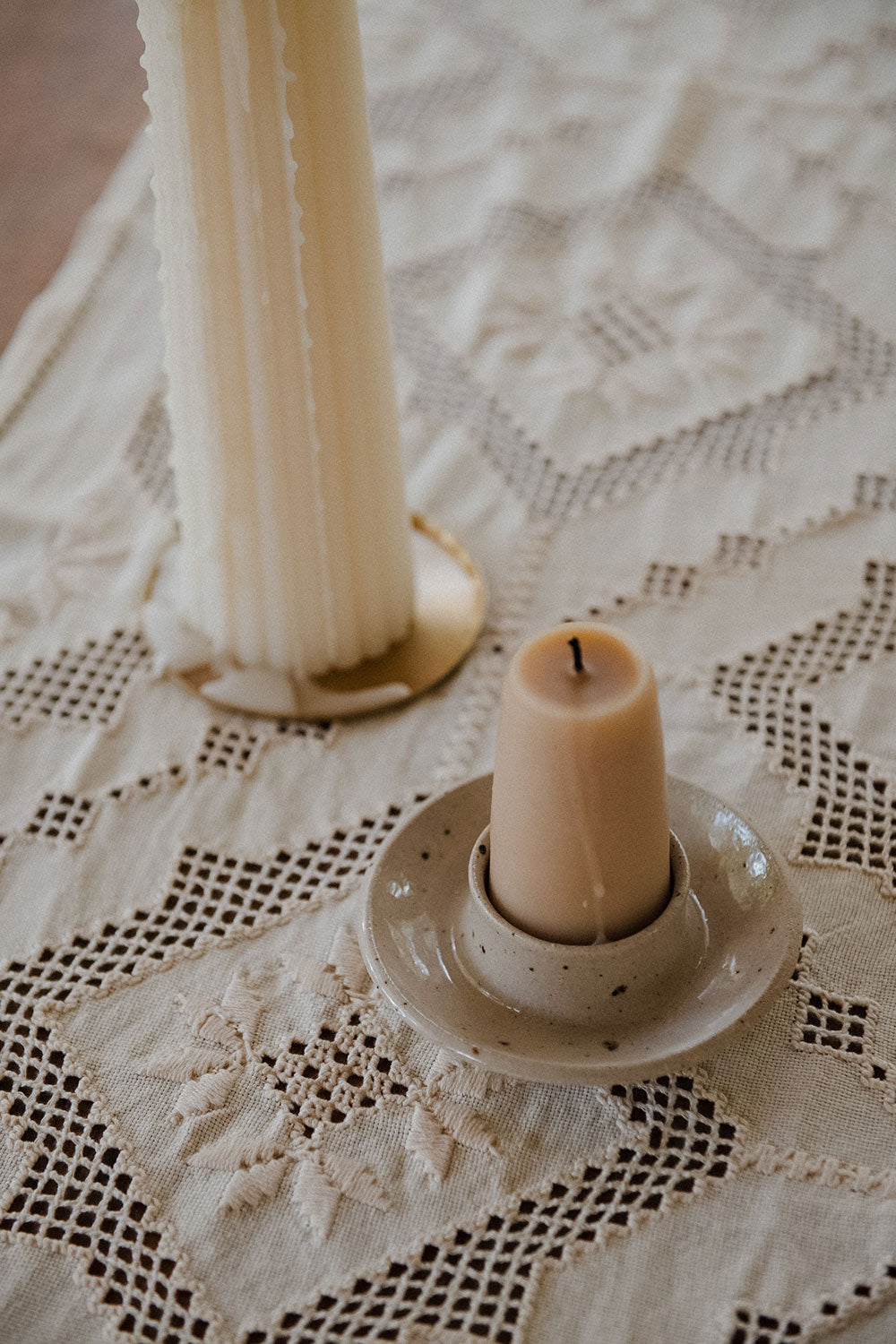Stubby Beeswax Candle Set