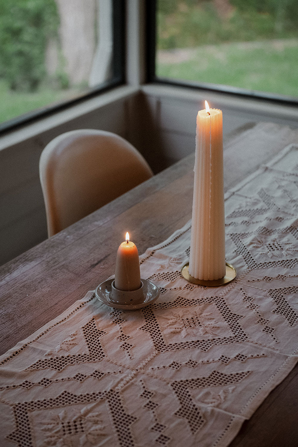 Stubby Beeswax Candle Set