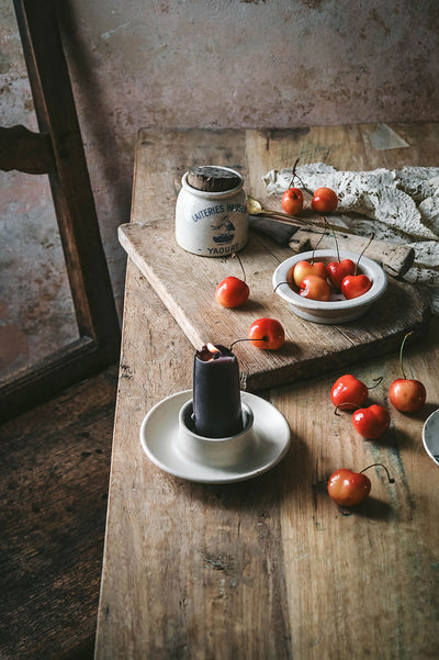 Ceramic Stubby Candle Holder