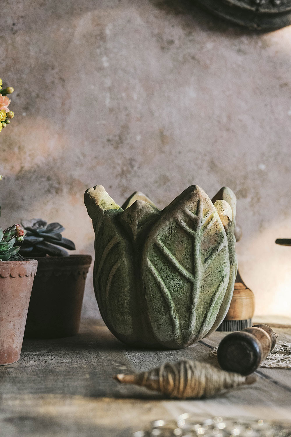 Aged Terracotta Posy Planter