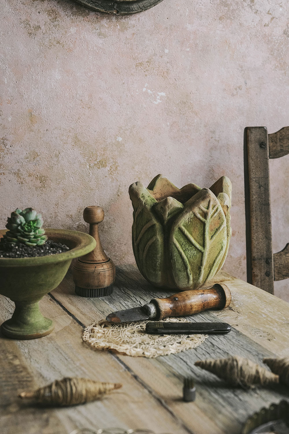 Aged Terracotta Posy Planter