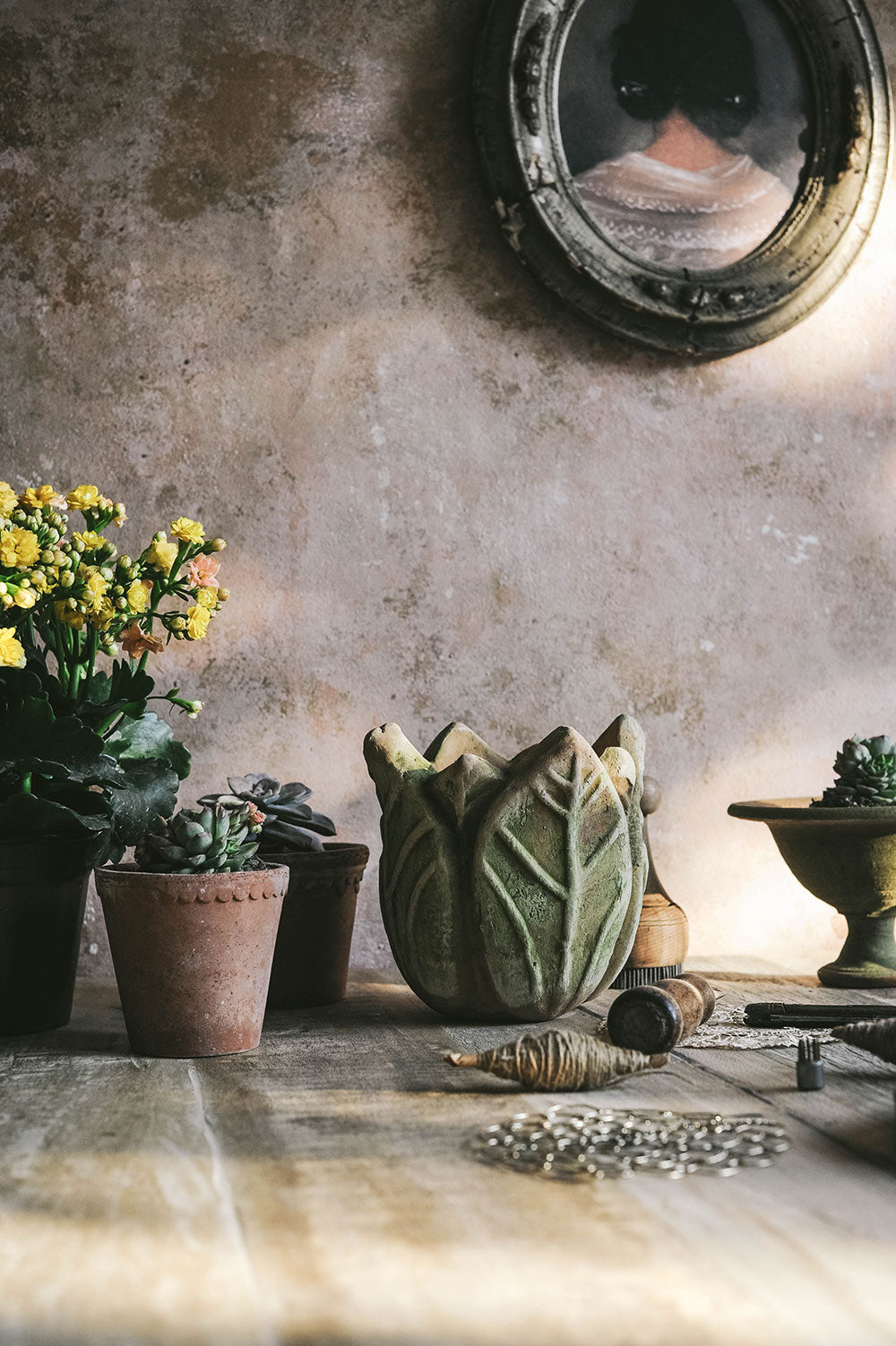 Aged Terracotta Posy Planter