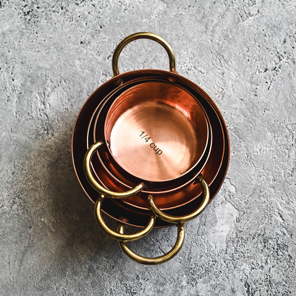 Copper & Brass Measuring Cups