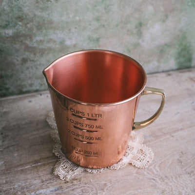 Copper Liquid Measuring Cup