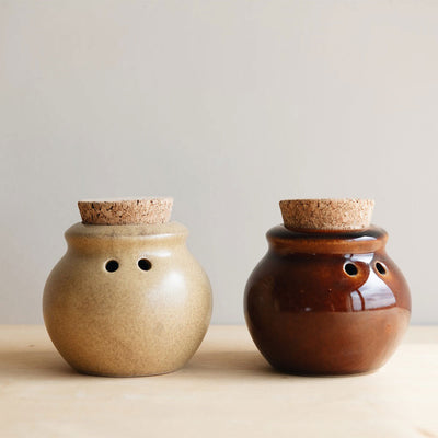 Ceramic Garlic Keeper - Cork Top