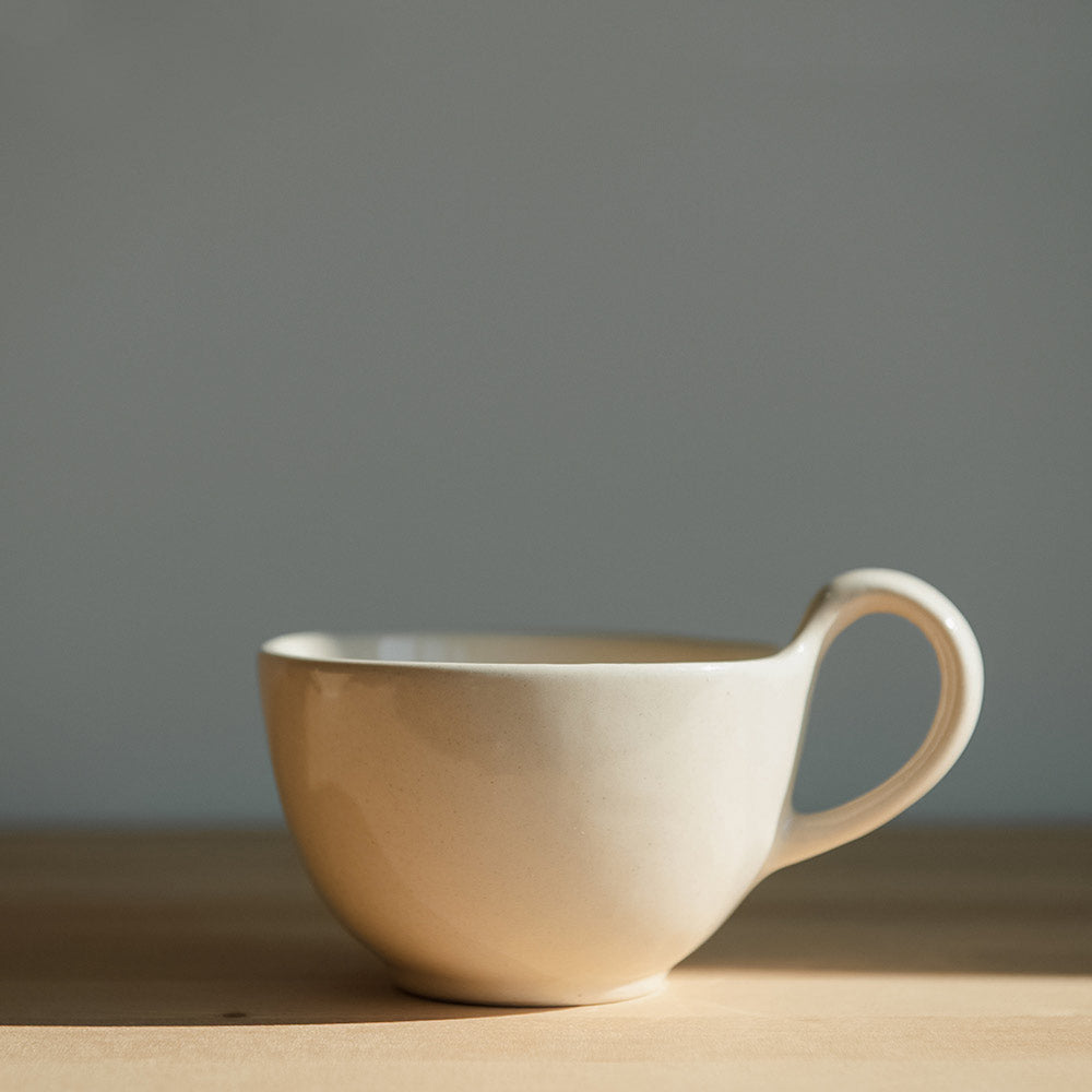 Cream Ceramic Cup