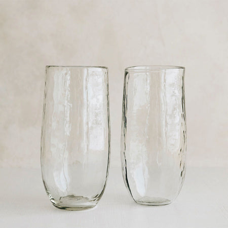Tall Dimpled Glass Set