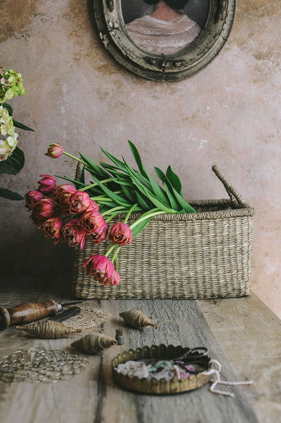 Handwoven Seagrass Everything Basket
