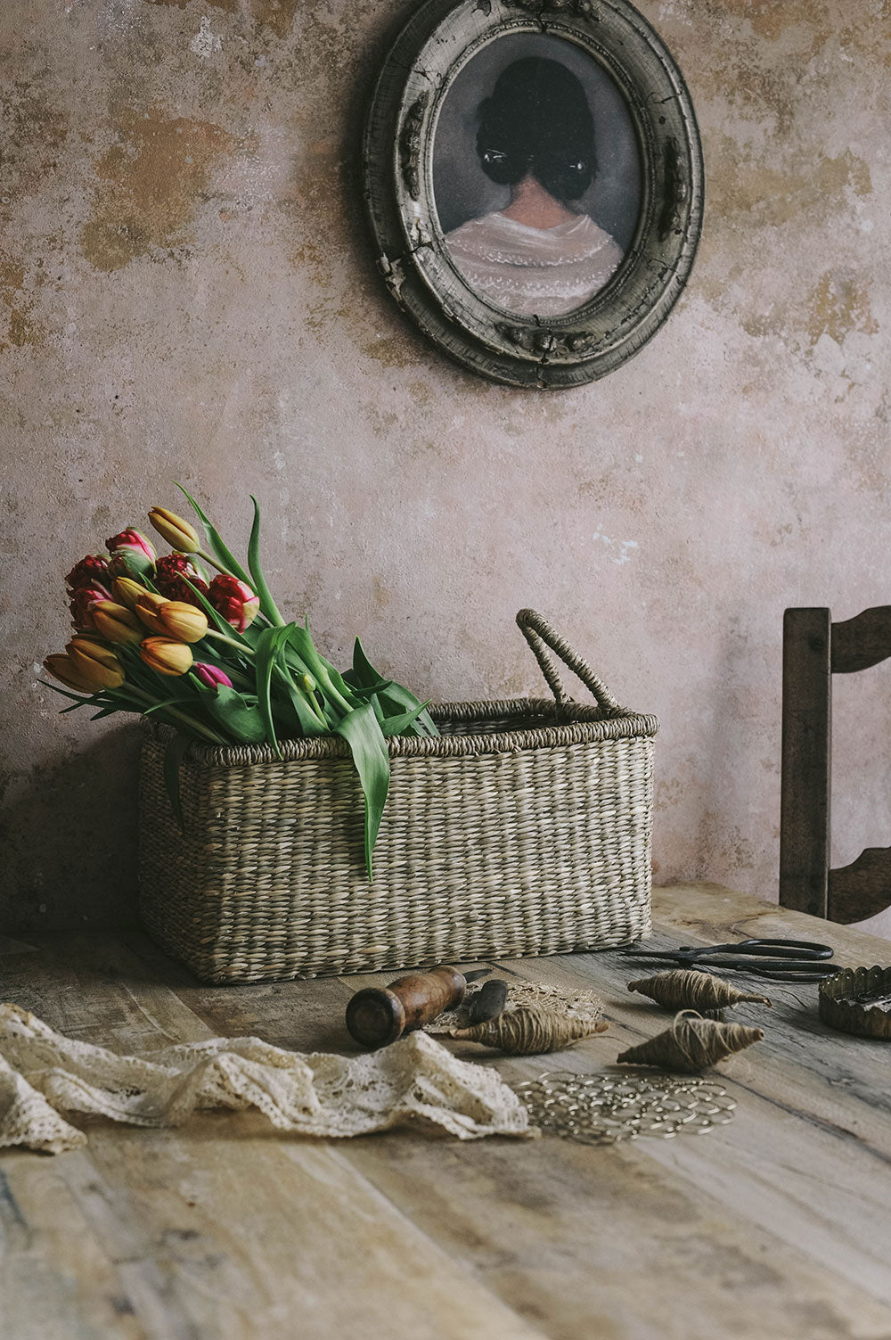 Handwoven Seagrass Everything Basket