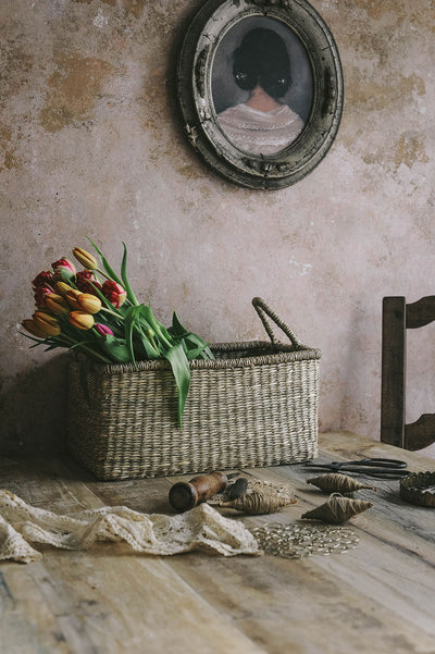 Handwoven Seagrass Everything Basket