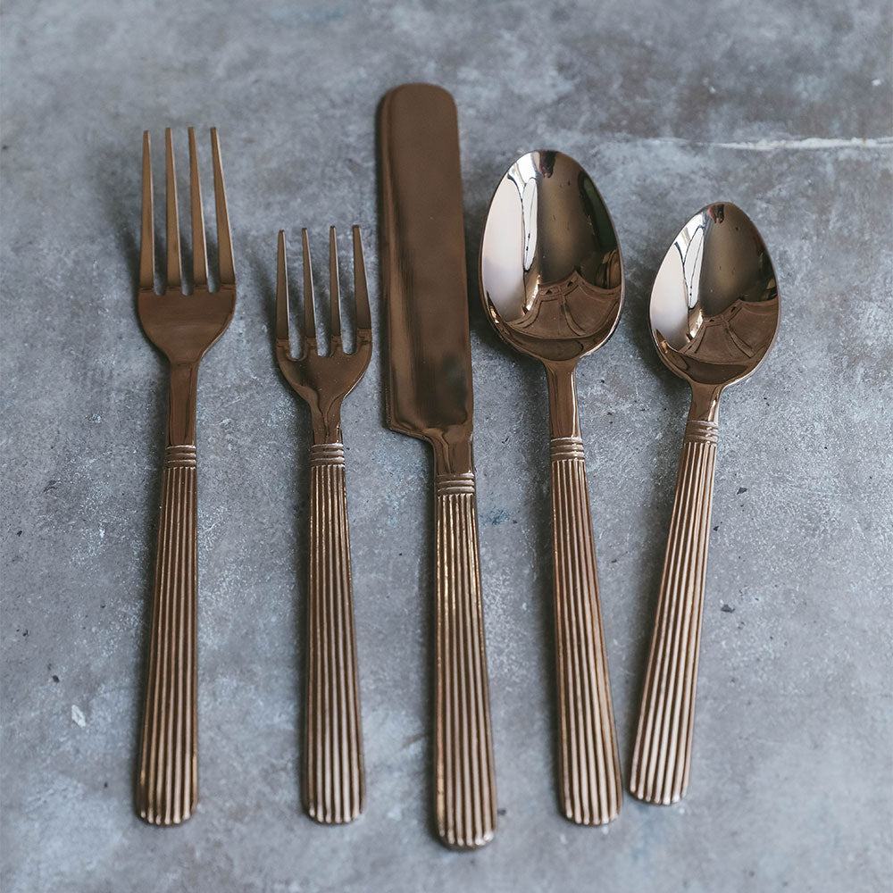 Art Deco Blush Flatware Set