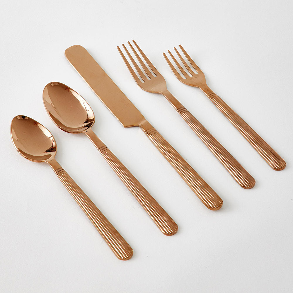 Art Deco Blush Flatware Set