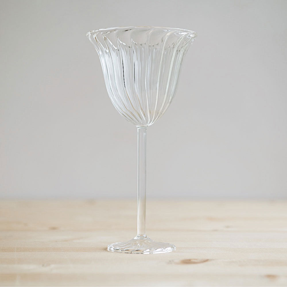 Fluted Bell Glass