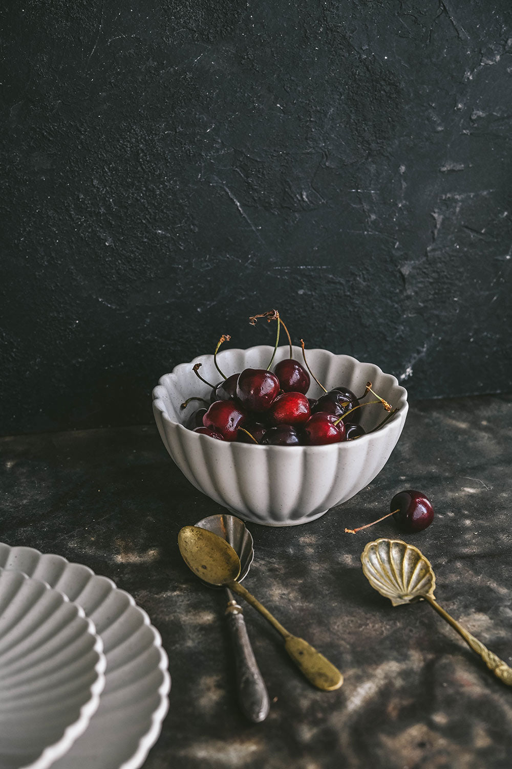 Fluted Ceramic Small Bowl