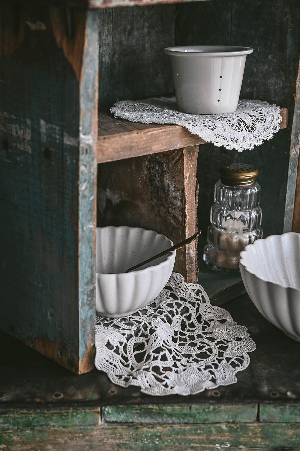 Fluted Ceramic Small Bowl