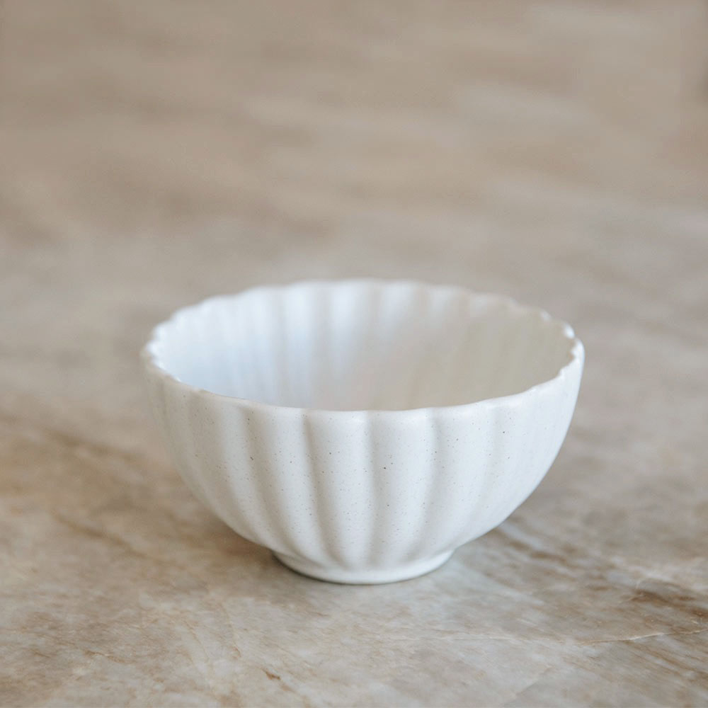 Fluted Ceramic Small Bowl